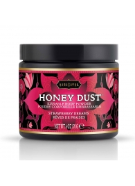 Пудра для тела Honey Dust Body Powder с ароматом клубники - 170 гр. - Kama Sutra - купить с доставкой в Сургуте