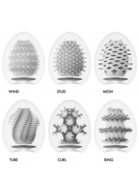 Набор из 6 мастурбаторов Tenga EGG IV с различным рельефом - Tenga - в Сургуте купить с доставкой