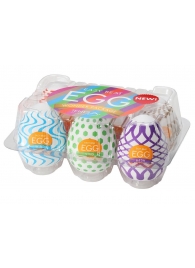 Набор из 6 мастурбаторов Tenga EGG IV с различным рельефом - Tenga - в Сургуте купить с доставкой