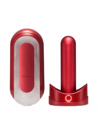 Красный мастурбатор Flip Zero Red   Warmer с подогревом - Tenga - в Сургуте купить с доставкой