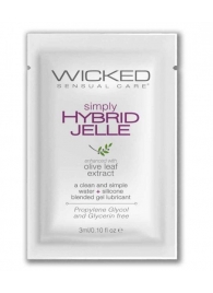 Гель-лубрикант на водно-силиконовой основе Simply Hybrid Jelle - 3 мл. - Wicked - купить с доставкой в Сургуте