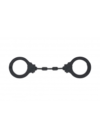 Черные силиконовые наручники Suppression - Lola Games - купить с доставкой в Сургуте