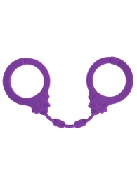 Фиолетовые силиконовые наручники Suppression - Lola Games - купить с доставкой в Сургуте