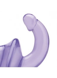 Фиолетовый безремневой страпон Strapless Strap-On - Lux Fetish - купить с доставкой в Сургуте