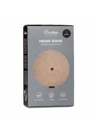 Пеньковая веревка для связывания Hemp Rope - 5 м. - Easy toys - купить с доставкой в Сургуте