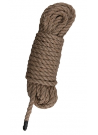 Пеньковая веревка для связывания Hemp Rope - 5 м. - Easy toys - купить с доставкой в Сургуте