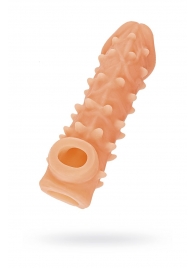 Телесная закрытая насадка с пупырышками Cock Sleeve Size M - 15,6 см. - KOKOS - в Сургуте купить с доставкой
