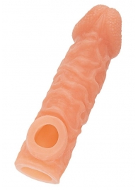 Телесная закрытая насадка с шершавой головкой Cock Sleeve Size M - 15,6 см. - KOKOS - в Сургуте купить с доставкой