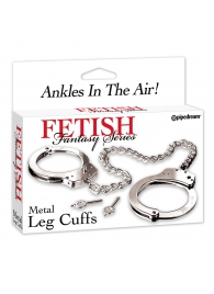 Металлические наручники Metal Leg Cuffs - Pipedream - купить с доставкой в Сургуте