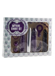 Набор фиолетовых стимуляторов Imperial Rabbit Kit - Toy Joy - купить с доставкой в Сургуте