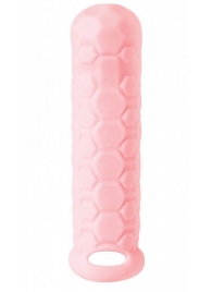Розовый фаллоудлинитель Homme Long - 15,5 см. - Lola Games - в Сургуте купить с доставкой