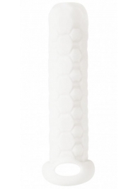 Белый фаллоудлинитель Homme Long - 13,5 см. - Lola Games - в Сургуте купить с доставкой