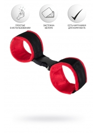 Красно-черные велюровые оковы Anonymo - ToyFa - купить с доставкой в Сургуте