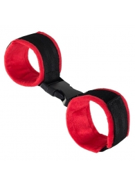 Красно-черные велюровые оковы Anonymo - ToyFa - купить с доставкой в Сургуте