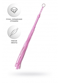 Розовый флоггер Anonymo - 64 см. - ToyFa - купить с доставкой в Сургуте