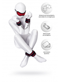 Красно-черный бондажный набор Anonymo - ToyFa - купить с доставкой в Сургуте