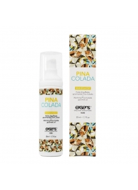 Разогревающее массажное масло с ароматом пина колада Gourmet Pina Colada - 50 мл. - Exsens - купить с доставкой в Сургуте