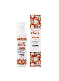 Разогревающее массажное масло Gourmet White Peach Organic с органическими ингредиентами - 50 мл. - Exsens - купить с доставкой в Сургуте