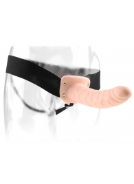 Полый страпон 8  Hollow Strap-On телесного цвета - 19 см. - Pipedream - купить с доставкой в Сургуте