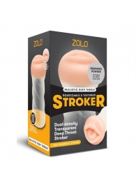 Мастурбатор-ротик ZOLO DEEP THROAT - Zolo - в Сургуте купить с доставкой
