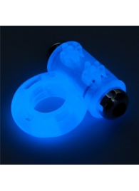 Голубое, светящееся в темноте эрекционное виброкольцо Lumino Play Vibrating Penis Ring - Lovetoy - в Сургуте купить с доставкой