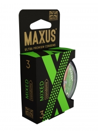 Презервативы в пластиковом кейсе MAXUS AIR Mixed - 3 шт. - Maxus - купить с доставкой в Сургуте