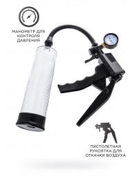 Прозрачная механическая помпа для пениса Viggo - Sexus - в Сургуте купить с доставкой