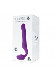 Лиловый безремневой страпон Queens M - Adrien Lastic - купить с доставкой в Сургуте