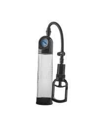 Прозрачная вакуумная помпа с манометром Deluxe Penis Pump - Dream Toys - в Сургуте купить с доставкой