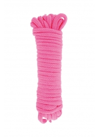 Розовая веревка для связывания Sweet Caress Rope - 10 метров - Sweet Caress - купить с доставкой в Сургуте