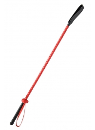 Красно-черный гладкий стек - 71 см. - Fetish Tentation - купить с доставкой в Сургуте