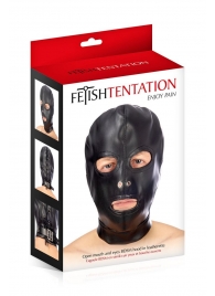 Маска-шлем с прорезями для глаз и рта - Fetish Tentation - купить с доставкой в Сургуте
