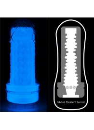 Светящийся в темноте мастурбатор Lumino Play Masturbator Ribbed - Lovetoy - в Сургуте купить с доставкой