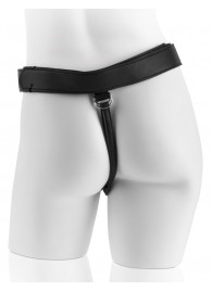 Страпон с телесной насадкой 7  Uncut with Strap on Harness - 18 см. - Pipedream - купить с доставкой в Сургуте