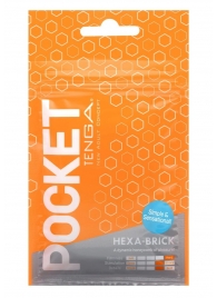 Карманный мастурбатор HEXA-BRICK - Tenga - в Сургуте купить с доставкой