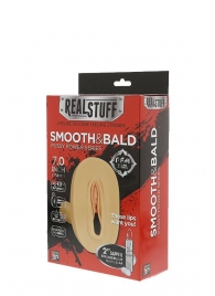 Мастурбатор-вагина с вибрацией и выносным пультом управления REALSTUFF SMOOTH   BALD - Dream Toys - в Сургуте купить с доставкой