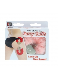 Металлические наручники с розовой меховой опушкой METAL HANDCUFF WITH PLUSH PINK - Dream Toys - купить с доставкой в Сургуте