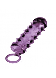 Закрытая фиолетовая насадка с пупырышками SAMURAI PENIS SLEEVE PURPLE - 14,5 см. - NMC - в Сургуте купить с доставкой