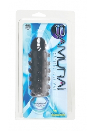 Дымчатая стимулирующая насадка с закрытой головкой SAMURAI PENIS SLEEVE BLACK - 14,5 см. - NMC - в Сургуте купить с доставкой