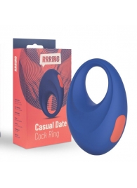 Синее эрекционное кольцо RRRING Casual Date Cock Ring - FeelzToys - в Сургуте купить с доставкой