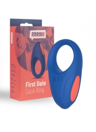 Синее эрекционное кольцо RRRING First Date Cock Ring - FeelzToys - в Сургуте купить с доставкой