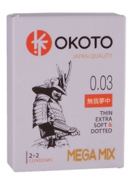 Набор из 4 презервативов OKOTO MegaMIX - Sitabella - купить с доставкой в Сургуте