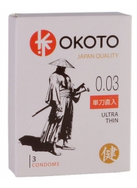 Ультратонкие презервативы OKOTO Ultra Thin - 3 шт. - Sitabella - купить с доставкой в Сургуте