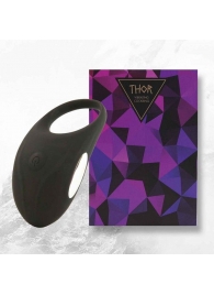 Черное эрекционное виброкольцо Thor Cockring - FeelzToys - в Сургуте купить с доставкой