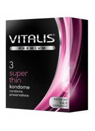 Ультратонкие презервативы VITALIS PREMIUM super thin - 3 шт. - Vitalis - купить с доставкой в Сургуте