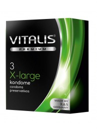Презервативы увеличенного размера VITALIS PREMIUM x-large - 3 шт. - Vitalis - купить с доставкой в Сургуте