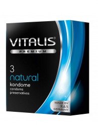 Классические презервативы VITALIS PREMIUM natural - 3 шт. - Vitalis - купить с доставкой в Сургуте