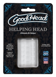 Прозрачный мастурбатор HELPING HEAD - Doc Johnson - в Сургуте купить с доставкой