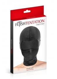 Сплошная маска-шлем с имитацией повязки для глаз - Fetish Tentation - купить с доставкой в Сургуте