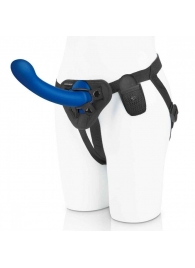 Синяя насадка Remote Control P-Spot G-Spot с черными трусиками - 20 см. - Pegasus - купить с доставкой в Сургуте